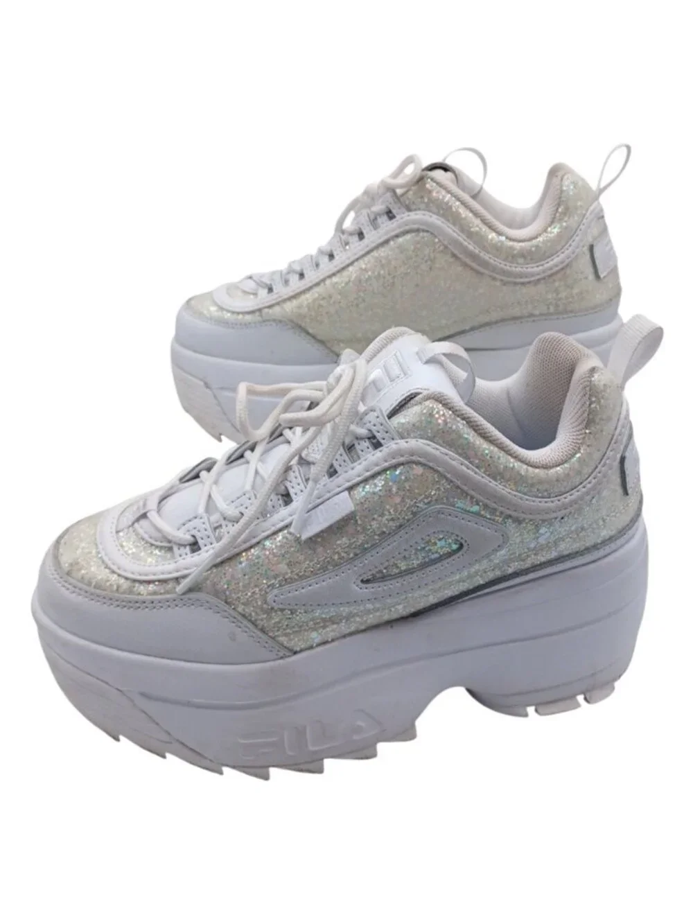 Fila Disruptor 2 Special Glitter Platform Sneakers Size 7 RARE